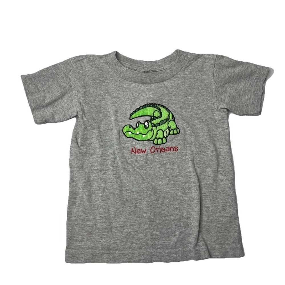Vtg New Orleans Kids Tshirt Crocodile‎ Alligator Soft Size Small
